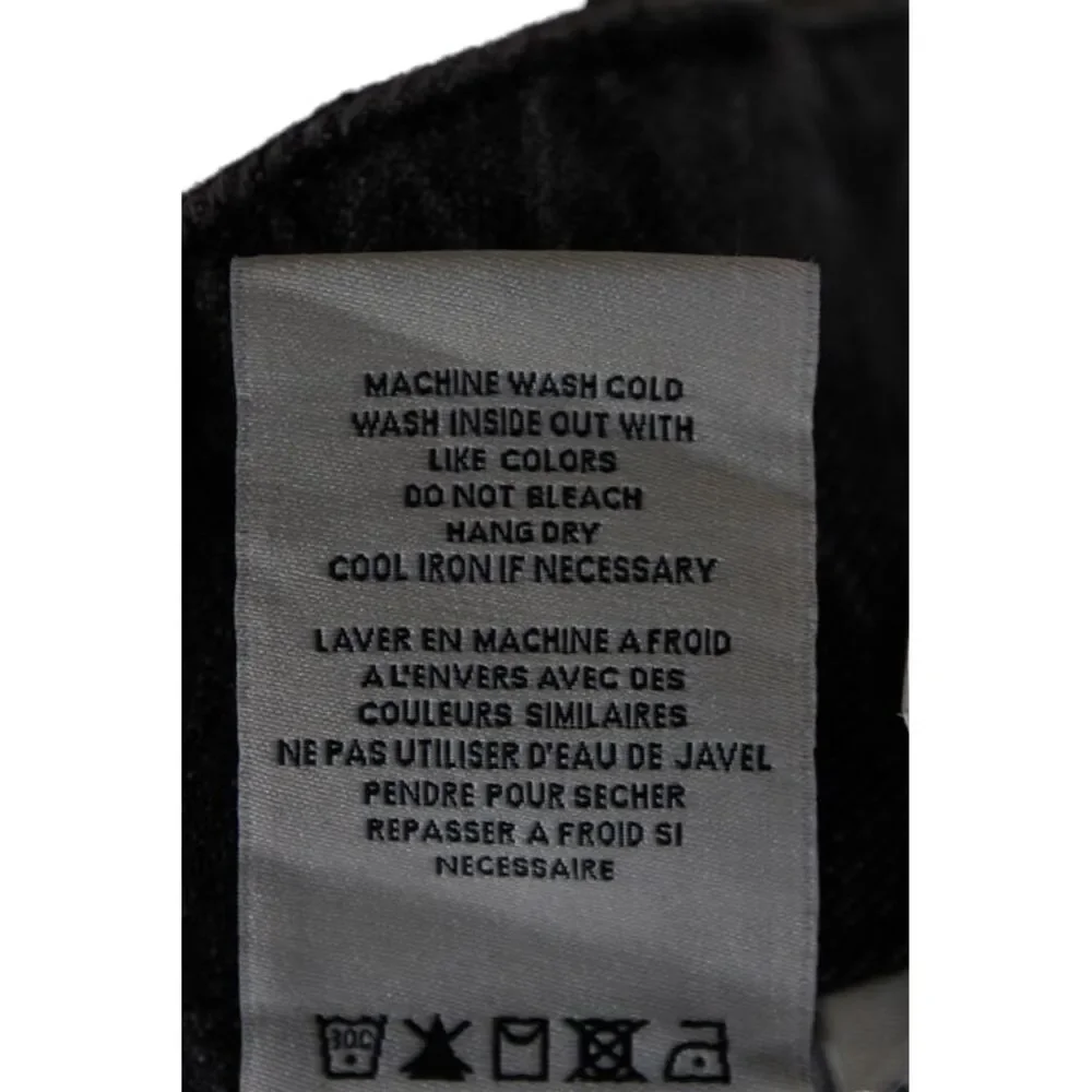Alice + Olivia Unisex Dark Gray Mid Rise Cotton Pants Size 26